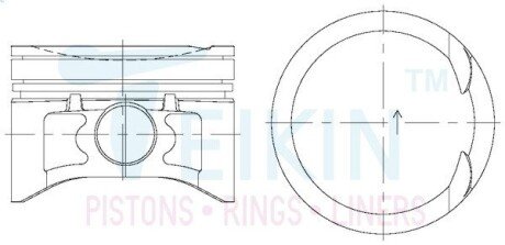 Поршні стандарт (STD) (к-кт на мотор) Nissan QG15DE TEIKIN 44677STD (фото 1)