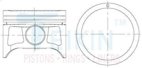 Поршни стандарт (STD) (к-кт на мотор) Nissan VQ20 TEIKIN 44689STD