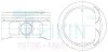 Поршни ремонтные 92mm +0.25mm (к-кт на мотор) Suzuki Grand Vitara J24B, Kizashi 45139025