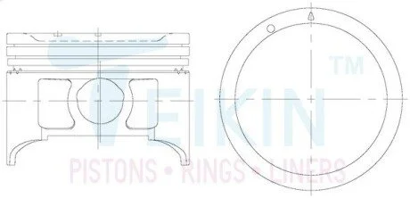 Поршни 84mm STD (к-кт на мотор) J20A Suzuki Grand Vitara/SX-4 TEIKIN 45147STD