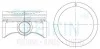 Поршни двигателя +0,50mm(к-кт на мотор)(1*1,2*2) K15B Suzuki TEIKIN 45156050 (фото 1)