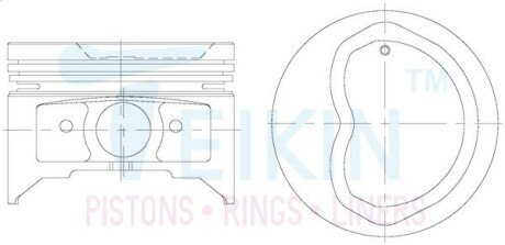 Поршень TEIKIN 46122050 (фото 1)