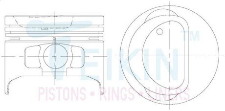 Поршень TEIKIN 46141STD