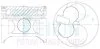 Поршни ремонт +0.50mm(к-кт на мотор) Toyota 5L  3.0 diesel 46273A050