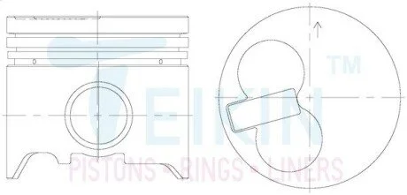 Поршни ремонт (+0.50мм) (к-кт на мотор) Alfin Toyota 2C-T TEIKIN 46278A050