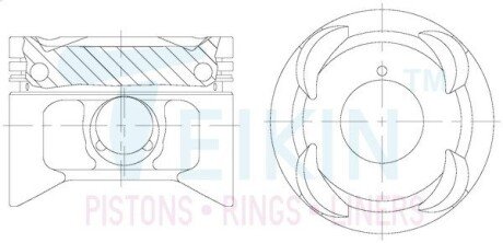 Поршни стандарт (STD) (к-кт на мотор 6шт) Toyota 2JZ-GTE Gallery TEIKIN 46331GSTD