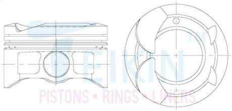 Поршень TEIKIN 46355STD