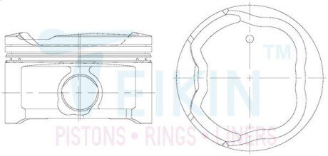 Поршни +0.50mm (к-кт на мотор) 2TR-FE 2,7L Toyota Land Cruiser Prado, 4runner, Fortuner TEIKIN 46360050 (фото 1)