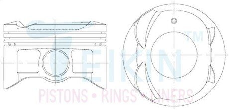 Поршни ремонт (+0.25мм) (к-кт на мотор) 1NZ-FE TEIKIN 46364025