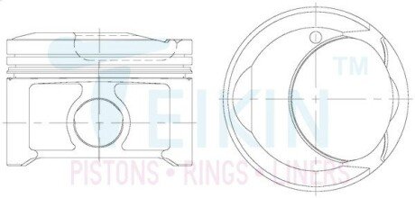 Поршни ремонт (+0.50мм) (к-кт на мотор) Toyota 1AZ-FSE TEIKIN 46365050