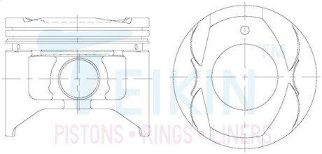 Поршни стандарт (STD) (к-кт на мотор) Toyota 4SFI TEIKIN 46376STD
