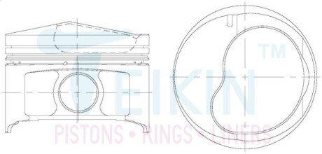 Поршни стандарт (STD) (к-кт на мотор) Toyota 3S-FSE TEIKIN 46378STD