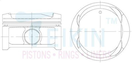 Поршни ремонт (+0.25мм) (к-кт на мотор) Toyota 2AZ-FE TEIKIN 46379025