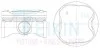 Поршни +0.25mm (к-кт на мотор) 2ZR-FE 1,8L Toyota Yaris, Corolla, Auris 46383025