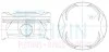 Поршні ремонт (+0.50мм) к-кт на двигун Toyota 3UR-FE  5.7L Tundra,LX570,TLC200 46388050