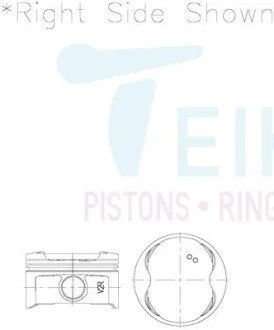 Поршни ремонт (+0.25мм) (к-кт на мотор) 2UZ-FE с 2005-- TEIKIN 46395025 (фото 1)