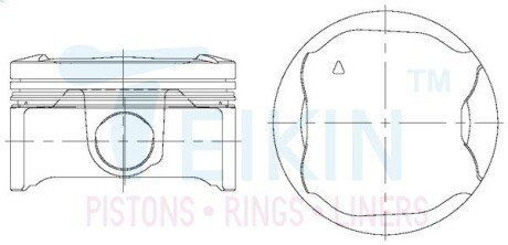 Поршни стандартные (комплект на мотор) Toyota 2ZR-FXE Prius, Auris, CT200H TEIKIN 46398STD