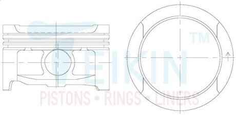 Поршни ремонт +0.50mm(к-кт на мотор) TEIKIN 48203050