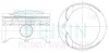 Поршни +0.50mm (к-кт на мотор) Volkswagen Audi Seat Skoda BZB/BYJ/BYT/CABA/CABB/CABD/CEAA/CGYA 48218A050