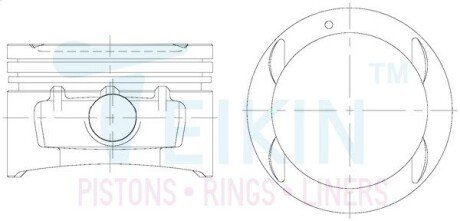 Поршень TEIKIN 49102STD (фото 1)