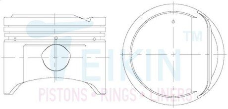 Поршни ремонт (+0.50мм) (к-кт на мотор) Hyundai G4GR TEIKIN 51101050