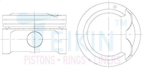 Поршни ремонт (+0.50мм) (к-кт на мотор) TEIKIN 51128050