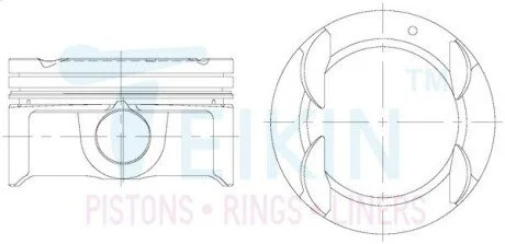 Фото 1 - поршни ремонт (+0.25мм) (к-кт на мотор) Hyundai G4FC-II TEIKIN 51145025 Поршни ремонт (+0.25мм) (к-кт на мотор) Hyundai G4FC-II TEIKIN 51145025 (фото 1)