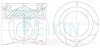 Поршни стандарт (STD) (к-кт на мотор) Hyundai D4CB Tci Alfin Gallery 51608AGSTD