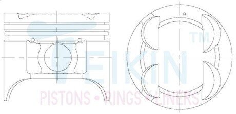 Поршень TEIKIN 52101100 (фото 1)