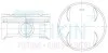 Поршні +0.50mm (к-кт на двигун) Subaru EJ251 55104050