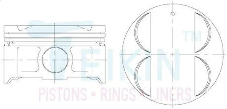 Поршни +0.50mm (к-кт на мотор) EZ30 Subaru Tribeca, Legacy TEIKIN 55107050