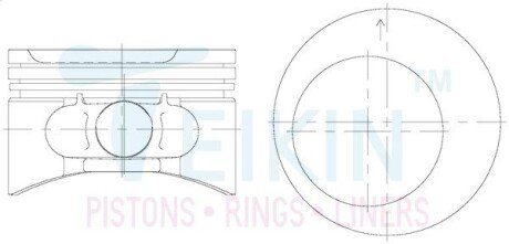 Поршні ремонт +0.50mm(к-кт на двигун)) Opel C20NE TEIKIN 56112050 (фото 1)
