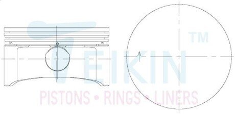 Поршни ремонт +0.50mm (комплект на мотор) Opel X18XE/Z18XE TEIKIN 56113050