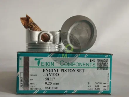 Поршни ремонт (+0.25мм) (к-кт на мотор) Chevrolet Aveo TEIKIN 58117025 (фото 1)