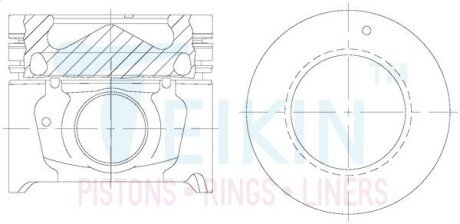 Поршни стандарт к-кт на мотор Antara, Cruze, Captiva 2.0 CDTI TEIKIN 58118AGSTD