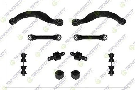 FORD К-кт задней подвески (4 рычага+2 тяги стаб.,+2 с/блока+2 втулки стаб.) Focus I 98- TEKNOROT FO-555