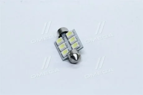 Лампа LED Софитные C5W 12V T11x39-S8.5 (6SMD, размер 5050) белый &lt;&gt; TEMPEST Tmp-25T11-12V (фото 1)