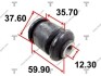 Сайлентблок переднього важеля передній L=R MITSUBISHI LANCER 93-96 AAMMI1008