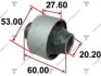 САЙЛЕНТБЛОК ПЕРЕДНЕГО НИЖНЕГО РЫЧАГА TOYOTA COROLLA  95-00 AAMTO1020