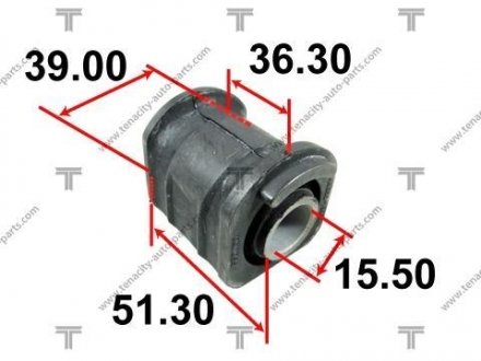 Сайлентблок переднього важеля задній L = R TENACITY AAMTO1029