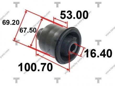 Сайлентблок заднього важеля TENACITY AAMTO1147