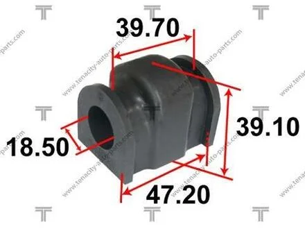 Втулка переднего стабилизатора MAZDA 2 07-14 TENACITY ASBMA1019