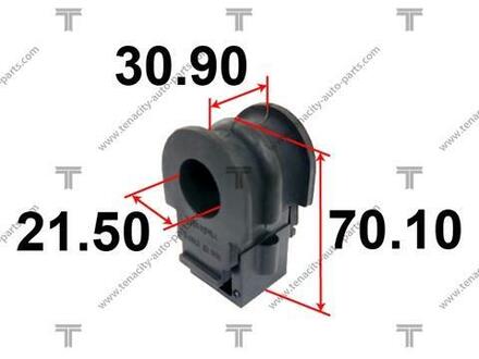 Втулка переднього стабілізатора NISSAN TIIDA 04-12 TENACITY ASBNI1002 (фото 1)