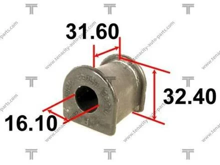 Втулка переднего стабилизатора TOYOTA CAMRY 2.2/3.0 96-01 TENACITY ASBTO1011 (фото 1)