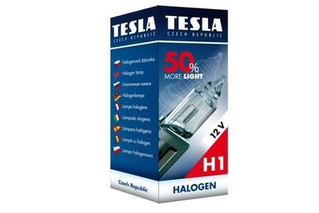 Лампа галоген 12V H1,12V,55W,P14,5s+50% Premium BLATNA TESLA B30101