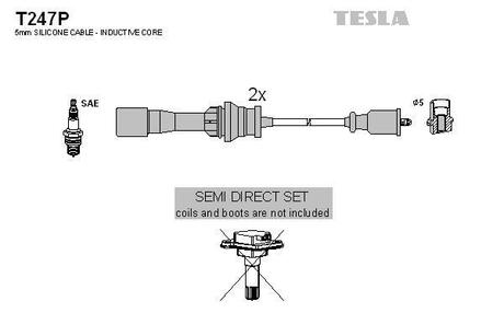 Комплект кабелів високовольтних TESLA T247P
