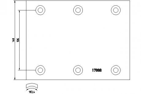 Комплект накладок гальмівних IKARUS/RABA TEXTAR 1788802 (фото 1)