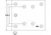 Гальмівні накладки, барабанного гальма 1949407