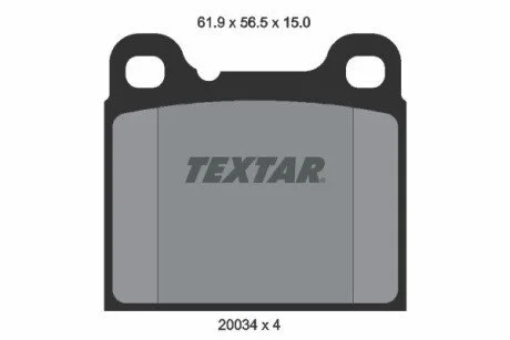 Гальмiвнi колодки дисковi TEXTAR 2003402