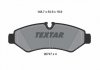 Колодки тормозные дисковые передние MERCEDES SPRINTER 18 -> TEXTAR 2074701 (фото 2)